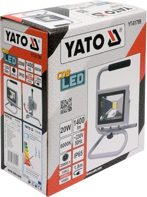 REFLEKTOR DIOD. PRZENOŚNY 20W 1400LM COB REFLEKTOR DIOD. PRZENOŚNY 20W 1400LM COB