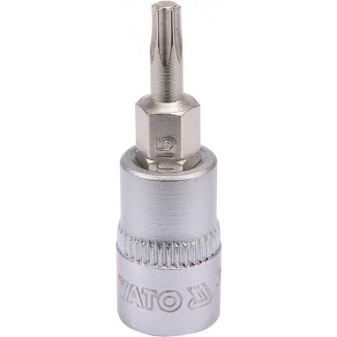 KLUCZ TRZPIENIOWY TORX 1/4" T15 L37MM YT-04303 YAT