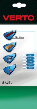 Papiery ścierne 93 x 230 mm, K120, 5 szt.