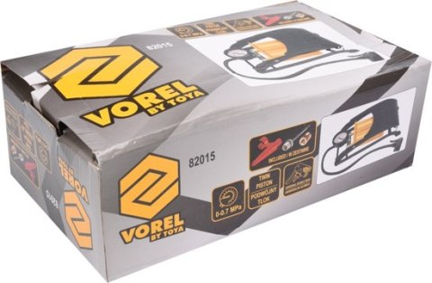 POMPKA NOŻNA DWUTŁOKOWA Z MANOMETREM 82015V VOREL POMPKA NOŻNA DWUTŁOKOWA Z MANOMETREM 82015V VOREL