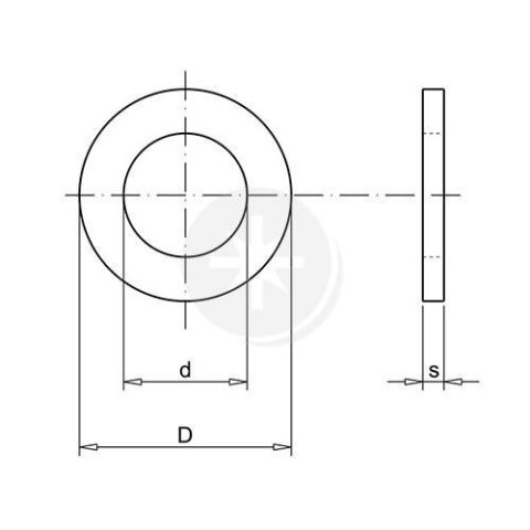 PODKŁADKA OKRĄGŁA ZGRUBNA M8 1KG Q329 PODKŁADKA OKRĄGŁA ZGRUBNA M8 1KG Q329