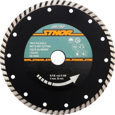 TARCZA DIAMENTOWA "TURBO" - 180MM 08792V STHOR