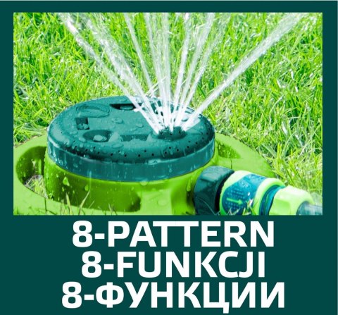 Zraszacz ogrodowy 8- funkcyjny 15G780 VERTO Zraszacz ogrodowy 8- funkcyjny 15G780 VERTO