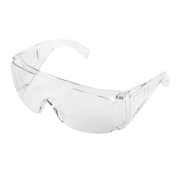 Okulary ochronne, białe soczewki, klasa odpornosci