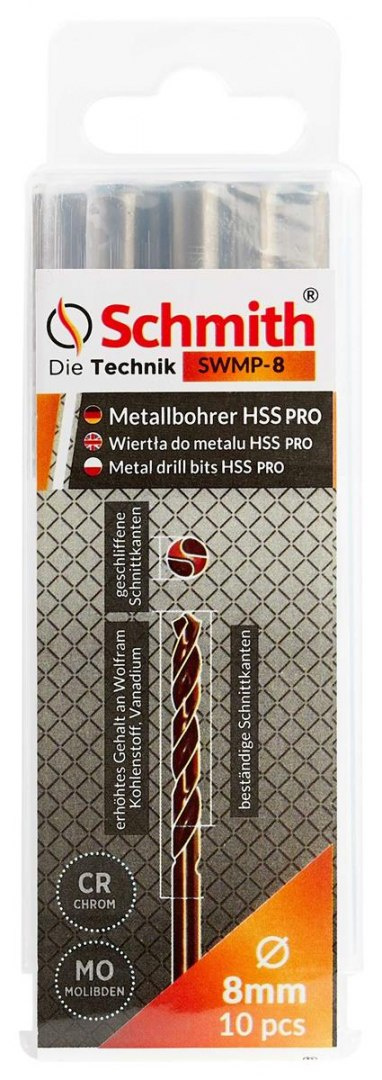 Wiertło do metalu HSS PRO 4 Schmith Wiertło do metalu HSS PRO 4 Schmith
