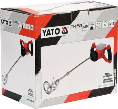 MIESZADŁO DO ZAPRAW 18V BEZ BATERII YT-82881 YATO MIESZADŁO DO ZAPRAW 18V BEZ BATERII YT-82881 YATO