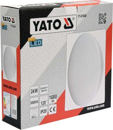 LAMPA ŚCIENNA LED 24W OKRĄGŁA IP20 3000K YT-81848 LAMPA ŚCIENNA LED 24W OKRĄGŁA IP20 3000K YT-81848