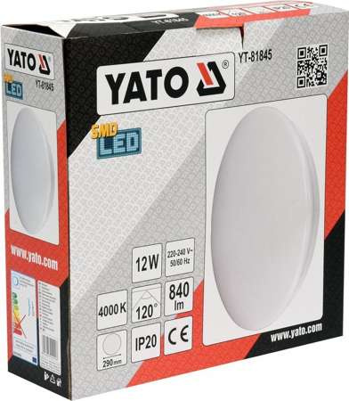 LAMPA ŚCIENNA LED 12W OKRĄGŁA IP20 4000K YT-81845 LAMPA ŚCIENNA LED 12W OKRĄGŁA IP20 4000K YT-81845