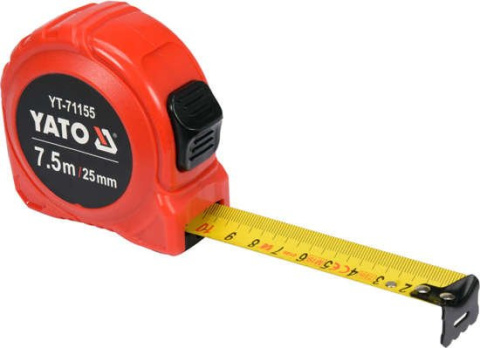 MIARA ZWIJANA 7.5Mx25MM YT-71155 YATO MIARA ZWIJANA 7.5Mx25MM YT-71155 YATO