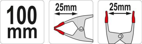 ŚCISK SPRĘŻYNOWY 100 MM YT-64276 YATO ŚCISK SPRĘŻYNOWY 100 MM YT-64276 YATO