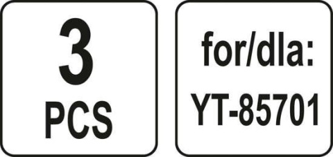 WORKI SYNTETYCZNE 3SZT. DO YT-85701 YT-85731 YATO WORKI SYNTETYCZNE 3SZT. DO YT-85701 YT-85731 YATO