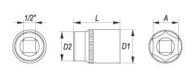 NASADKA 10MM 1/2"6-KĄT. CV KRÓTKA YT-1203 YATO NASADKA 10MM 1/2"6-KĄT. CV KRÓTKA YT-1203 YATO