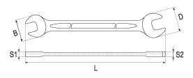 KLUCZ PŁASKI 20X22MM YT-0123 YATO KLUCZ PŁASKI 20X22MM YT-0123 YATO