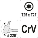 KLUCZ PRZEGUBOWY TORX T25XT27 YT-05312 YATO