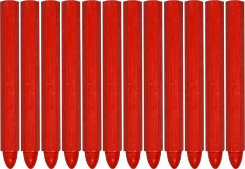 KREDA TECHNICZNA 12 SZT CZERWONA YT-69932 YATO
