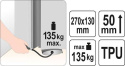 PODUSZKA MONTAŻOWA 270 X 130 MM YT-67383 YATO