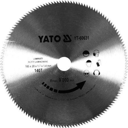 TARCZA DO PANELI 185/140T 20MM YT-60631 YATO TARCZA DO PANELI 185/140T 20MM YT-60631 YATO