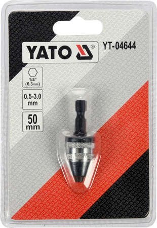 UCHWYT WIERTAR BEZKLUCZYKOWY 0.5-3.0 HEX YT-04644 UCHWYT WIERTAR BEZKLUCZYKOWY 0.5-3.0 HEX YT-04644