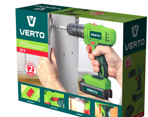 Wiertarko-wkrętarka akumulatorowa 20V, Li-Ion/1.5A Wiertarko-wkrętarka akumulatorowa 20V, Li-Ion/1.5A