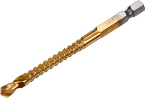 WIERTŁO FREZ DO METALU 6,0MM HSS-TiN HEX YT-44823 WIERTŁO FREZ DO METALU 6,0MM HSS-TiN HEX YT-44823