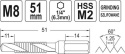 WIERTŁO-GWINTOWNIK M8 HEX YT-44845 YATO