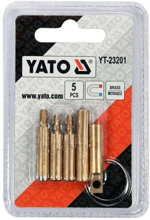 ZESTAW AKCESORIÓW DO PRZEPYCHACZA 5SZT YT-23201 YATO ZESTAW AKCESORIÓW DO PRZEPYCHACZA 5SZT YT-23201 YATO
