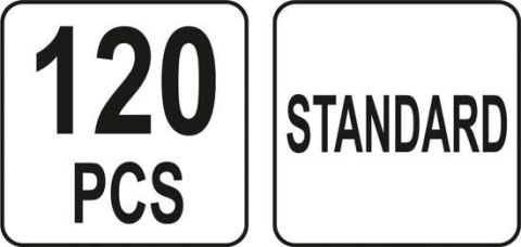 ZESTAW BEZPIECZNIKÓW STANDARD 120 SZT YT-83144 YATO ZESTAW BEZPIECZNIKÓW STANDARD 120 SZT YT-83144 YATO