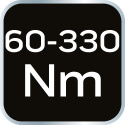 Klucz dynamometryczny dwukierunkowy 1/2", 60-330Nm