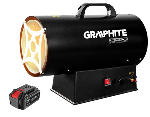 Nagrzewnica gazowa 30kW, wersja na akumulator 18V, Nagrzewnica gazowa 30kW, wersja na akumulator 18V,