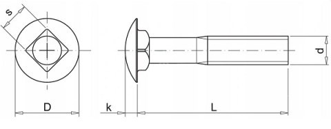 ŚRUBA ZAMKOWA ŁEB GRZYBKOWY 8X110 k4.8 1KG Q3807 ŚRUBA ZAMKOWA ŁEB GRZYBKOWY 8X110 k4.8 1KG Q3807