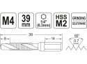 WIERTŁO-GWINTOWNIK M4 HEX YT-44841 YATO