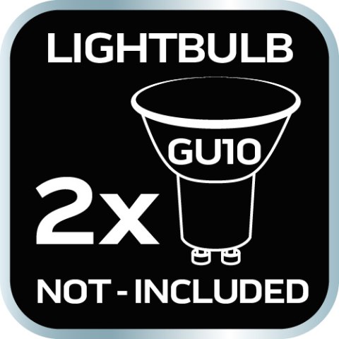 Lampa zewnętrzna podwójna silver Lampa zewnętrzna podwójna silver