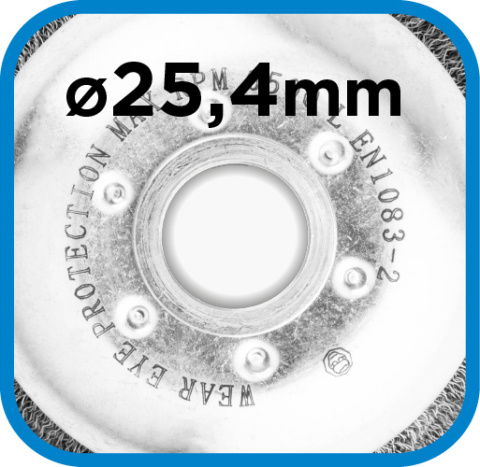 Szczotka druciana do kosy spalinowej 150 x 25,4 mm Szczotka druciana do kosy spalinowej 150 x 25,4 mm