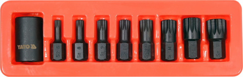ZESTAW UDAR. KLUCZY TRZP. SPLINE 1/2" Yato ZESTAW UDAR. KLUCZY TRZP. SPLINE 1/2" Yato
