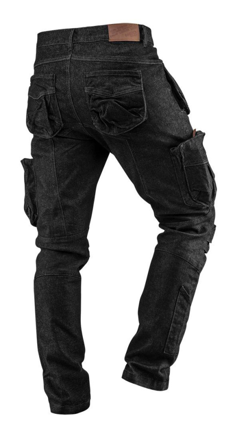 Spodnie robocze 5-kieszeniowe DENIM, czarne, XL 81-233 Spodnie robocze 5-kieszeniowe DENIM, czarne, XL 81-233