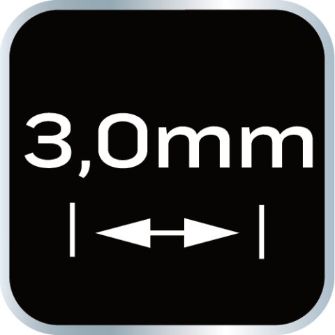 Krzyżyki dystansowe z kółkiem 3.0 mm, 100 szt. Krzyżyki dystansowe z kółkiem 3.0 mm, 100 szt.