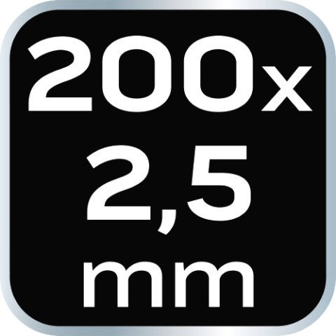 Opaski zaciskowe 2.5 x 200 mm, 100 szt., białe Opaski zaciskowe 2.5 x 200 mm, 100 szt., białe