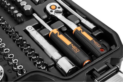 Klucze nasadowe 1/2", 1/4" , zestaw 82 szt. ECO Klucze nasadowe 1/2", 1/4" , zestaw 82 szt. ECO