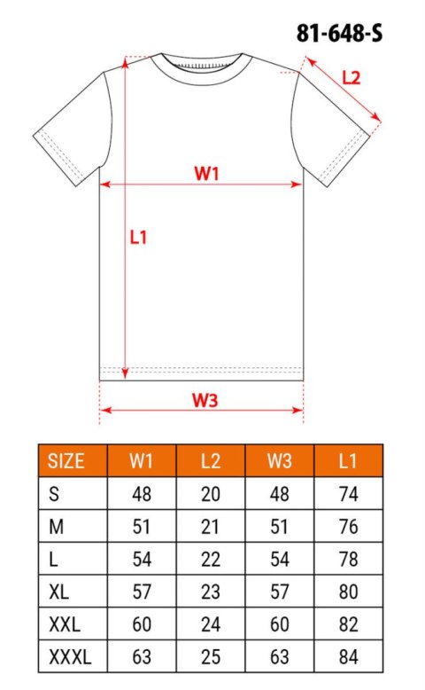 T-shirt czerwony, rozmiar S T-shirt czerwony, rozmiar S